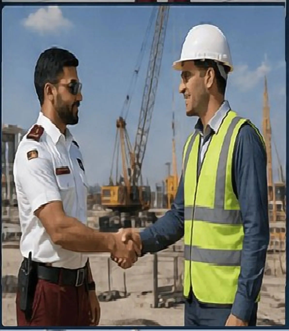 Arab Security Guard Services at Construction Site Saudi Arabia - Site Security Services