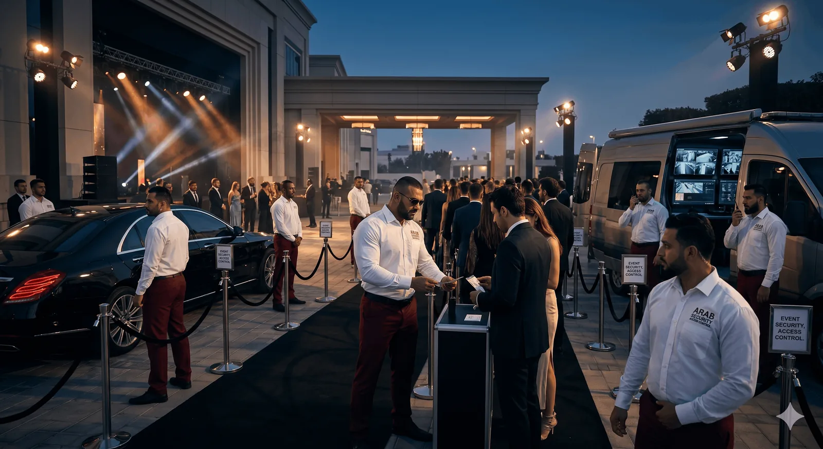 Event security guards for crowd management and access control in Saudi Arabia