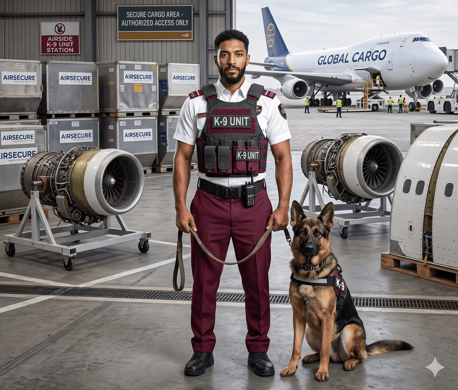 Specialist security officers deployed on a specialised assignment